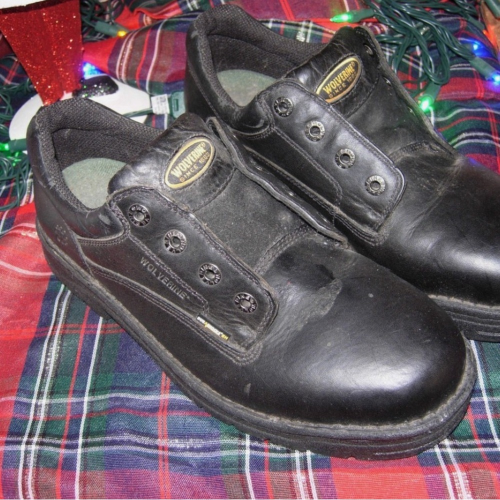 Wolverine Black Work Boots Steel Toe Oil Resistance Men's Size 10 Stock 04305